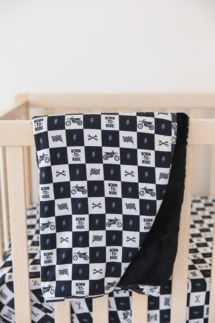 Born to Ride Plush Blanket - scoots