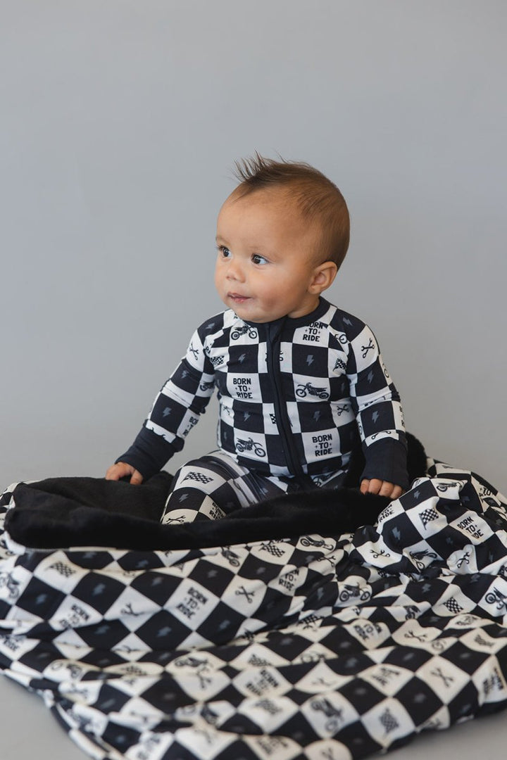 Born to Ride Plush Blanket - scoots