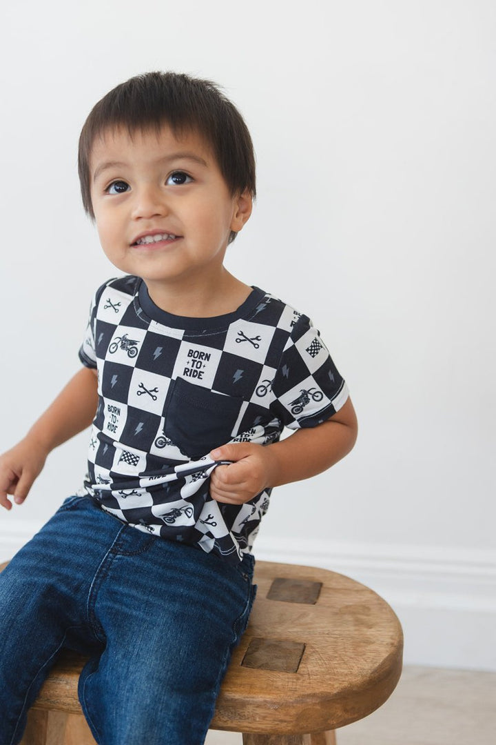 Born to Ride Pocket Tee - scoots