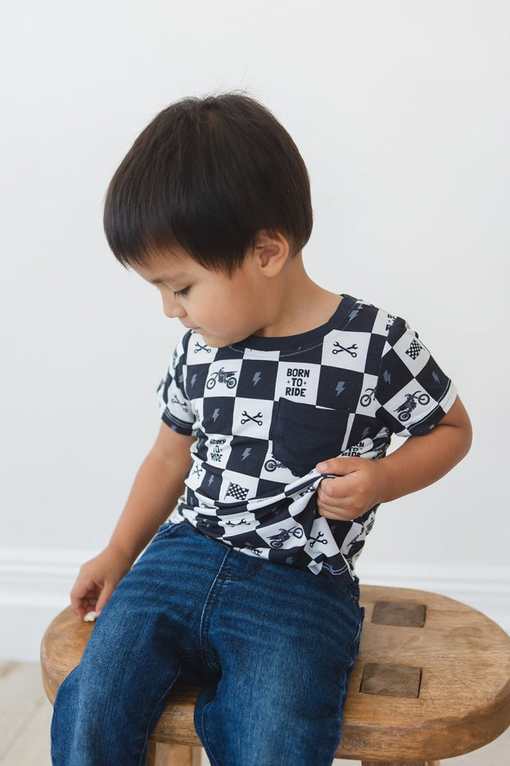 Born to Ride Pocket Tee - scoots