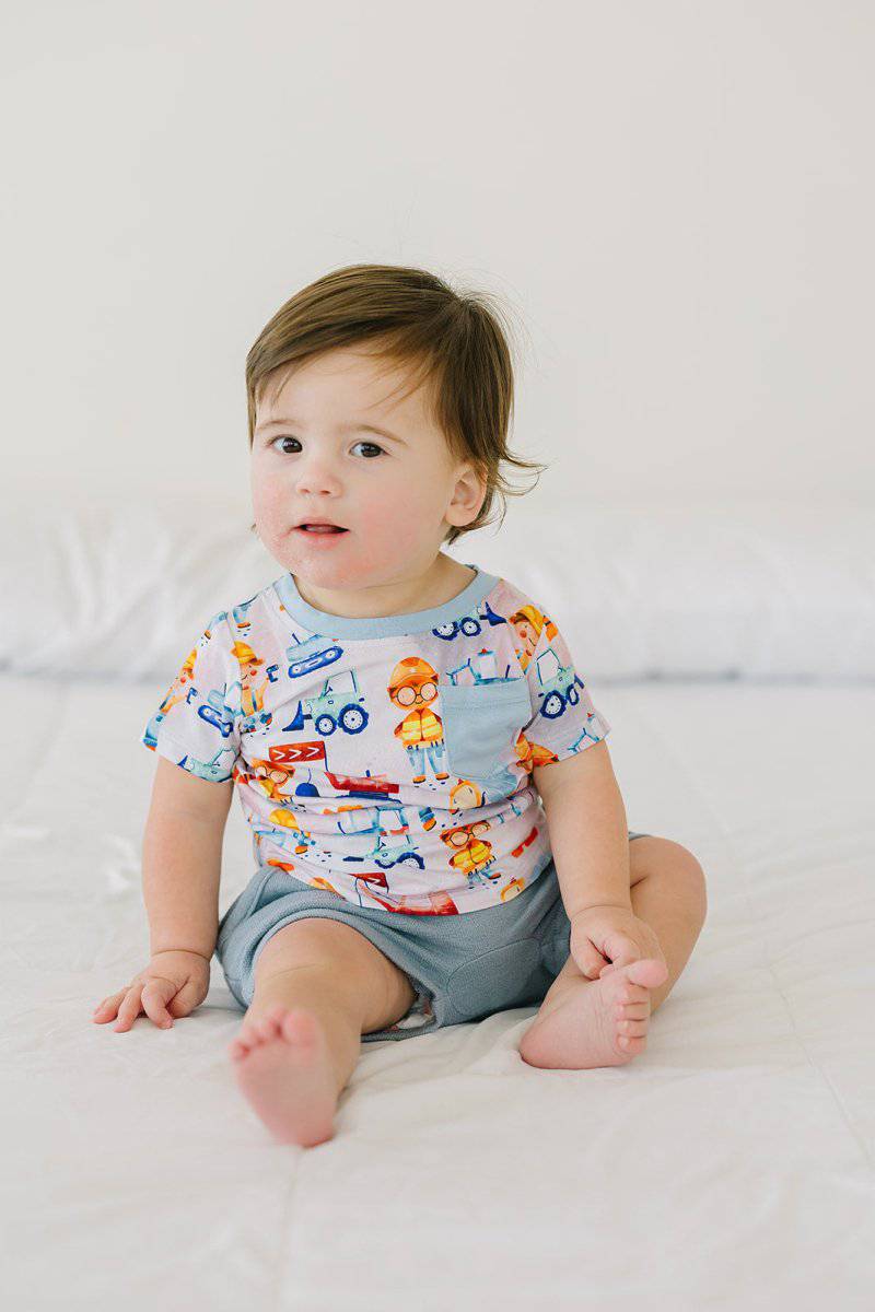 Busy Builders Pocket Tee - scoots