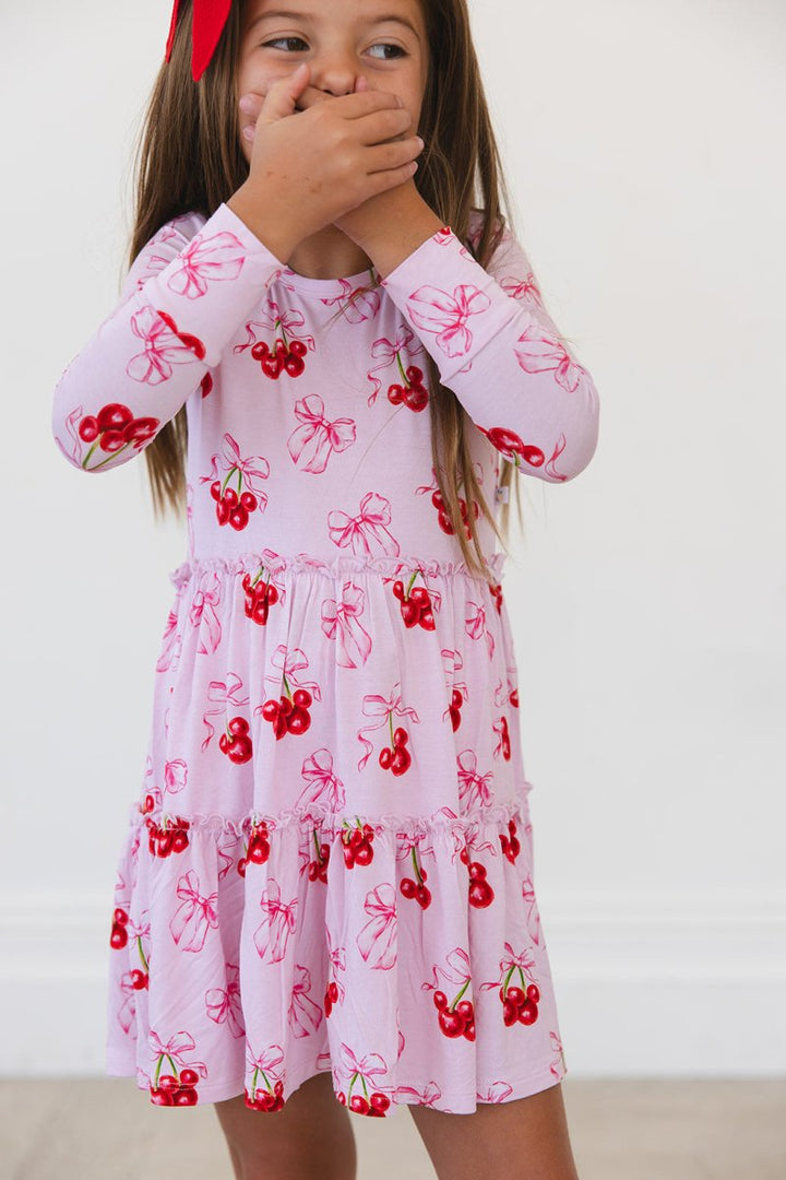 Cherries Flutter Dress (With Shorts) - scoots
