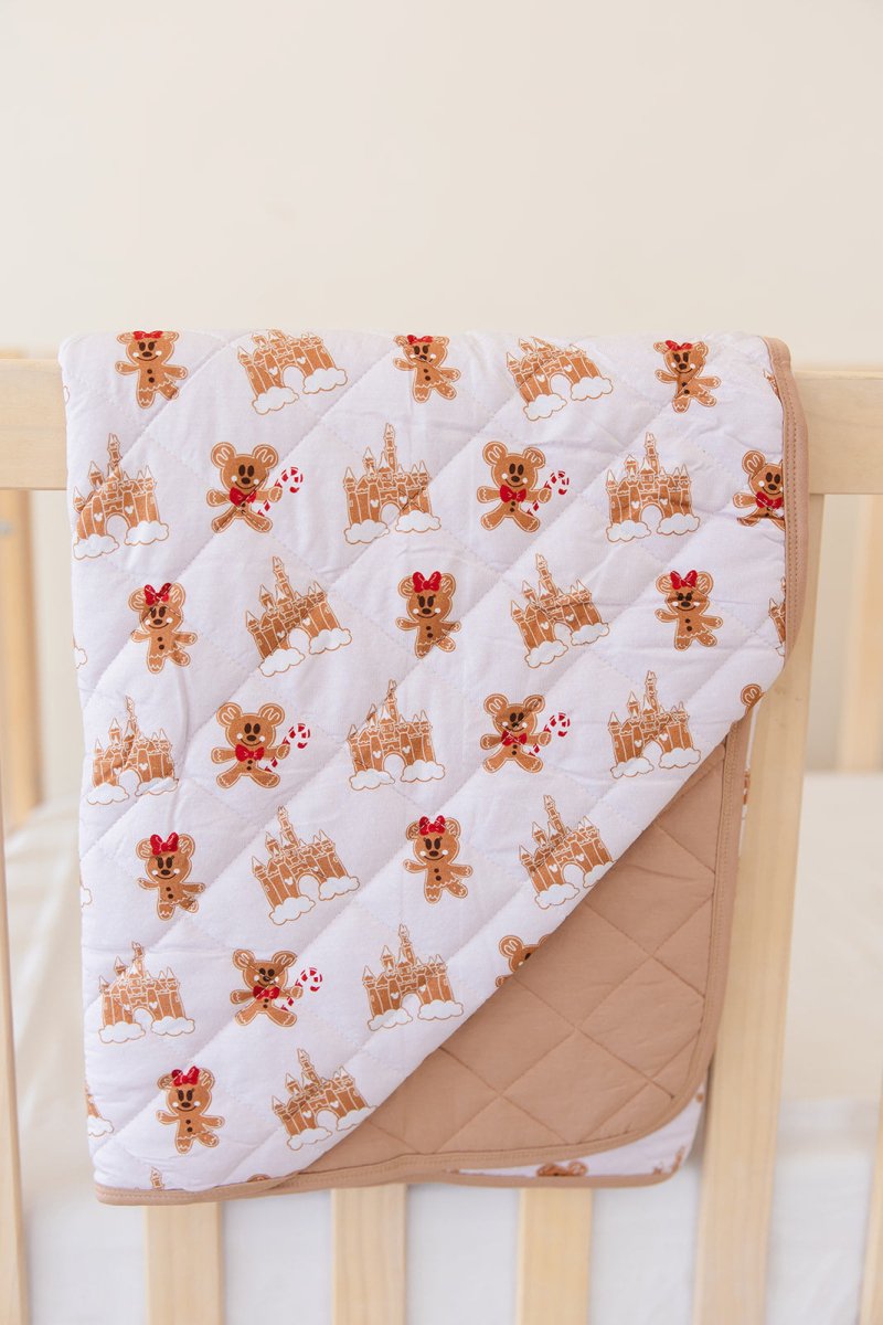 Ginger Snap Quilted Blanket - scoots