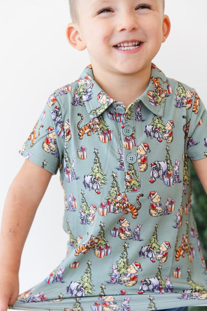 Holly Jolly Hunny Polo Tee - scoots