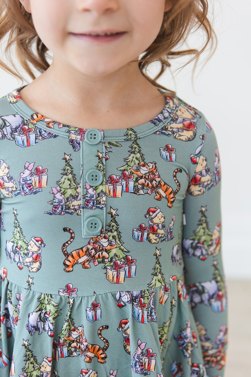 Holly Jolly Hunny Twirl Dress - scoots