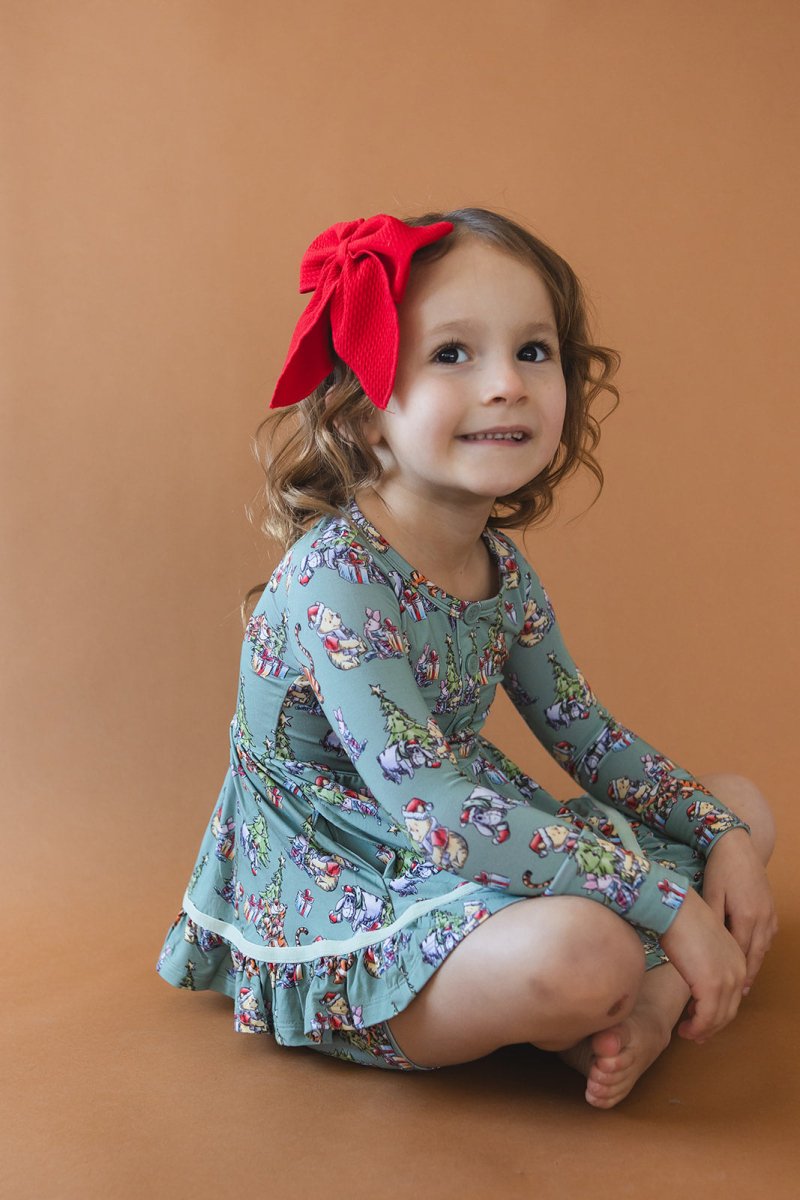 Holly Jolly Hunny Twirl Dress - scoots