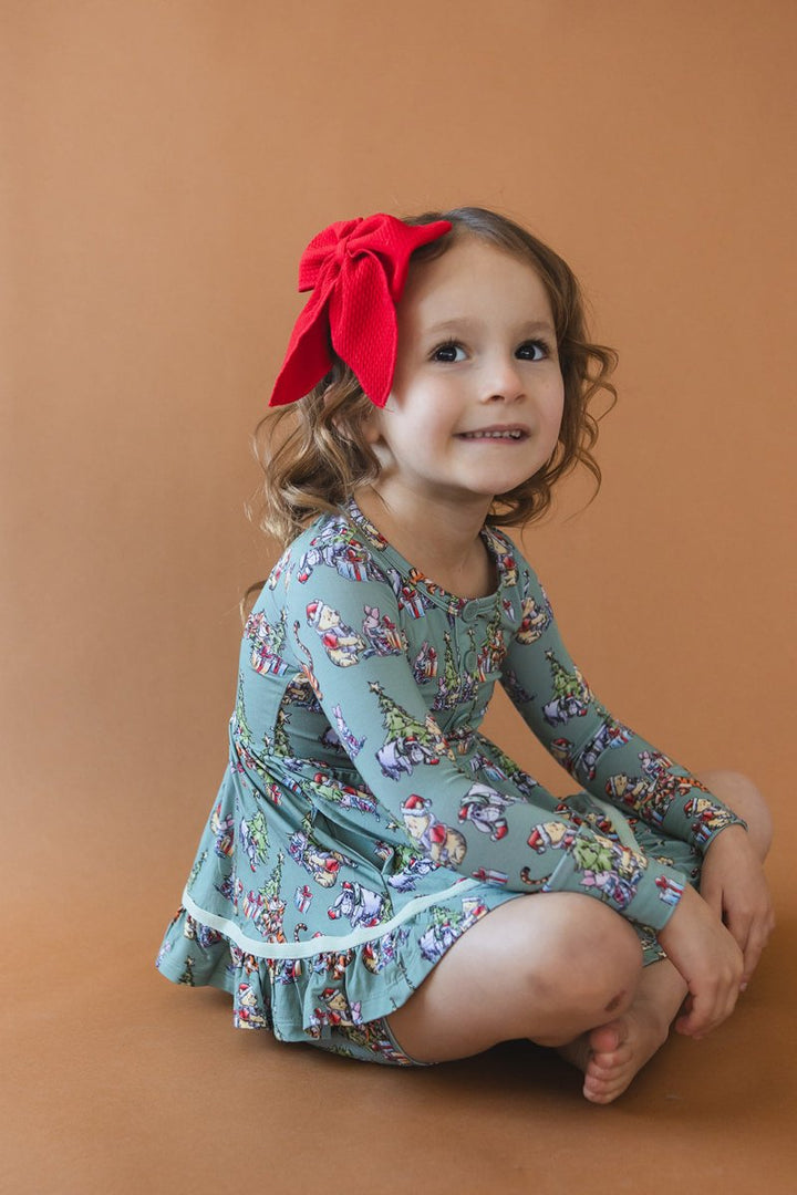 Holly Jolly Hunny Twirl Dress - scoots