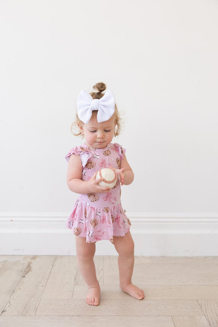 Home Run (P) Twirl Bodysuit Dress - scoots