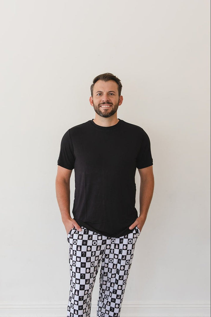 Midnight Mistletoe Men's Top - scoots