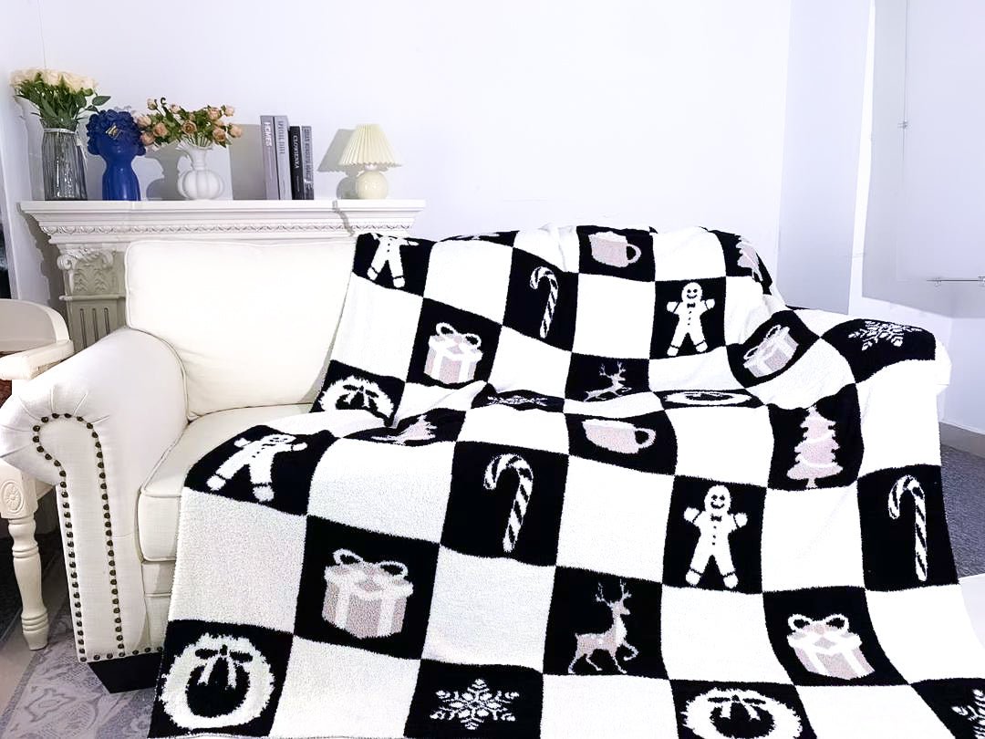 Midnight Mistletoe Snuggle Blanket - scoots