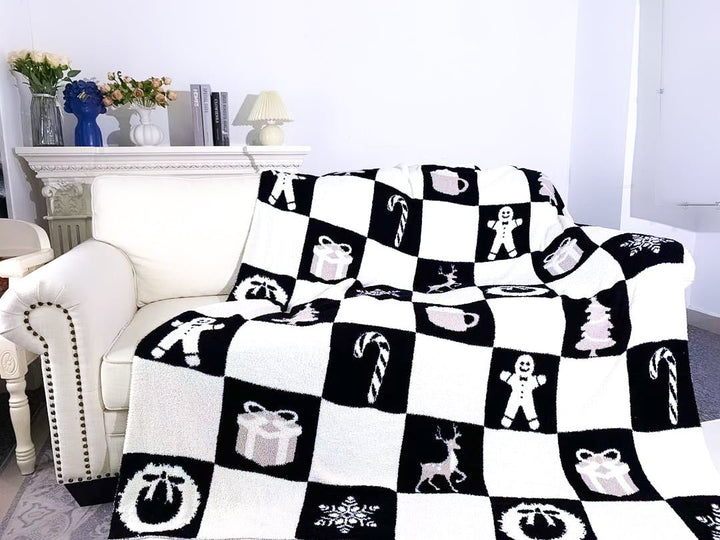 Midnight Mistletoe Snuggle Blanket - scoots