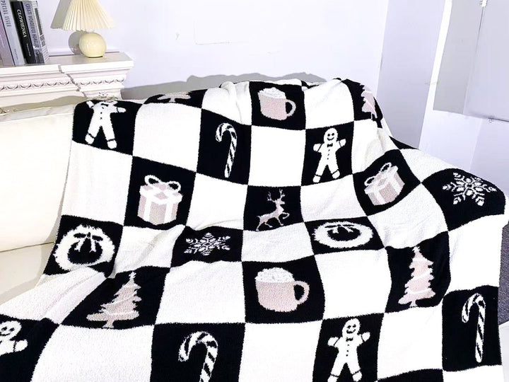 Midnight Mistletoe Snuggle Blanket - scoots