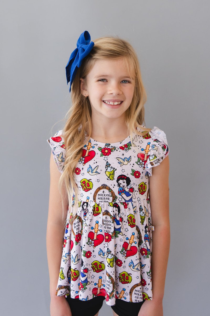 Mirror Mirror Peplum Biker Shorts Set - scoots