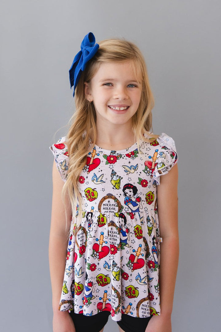 Mirror Mirror Peplum Biker Shorts Set - scoots