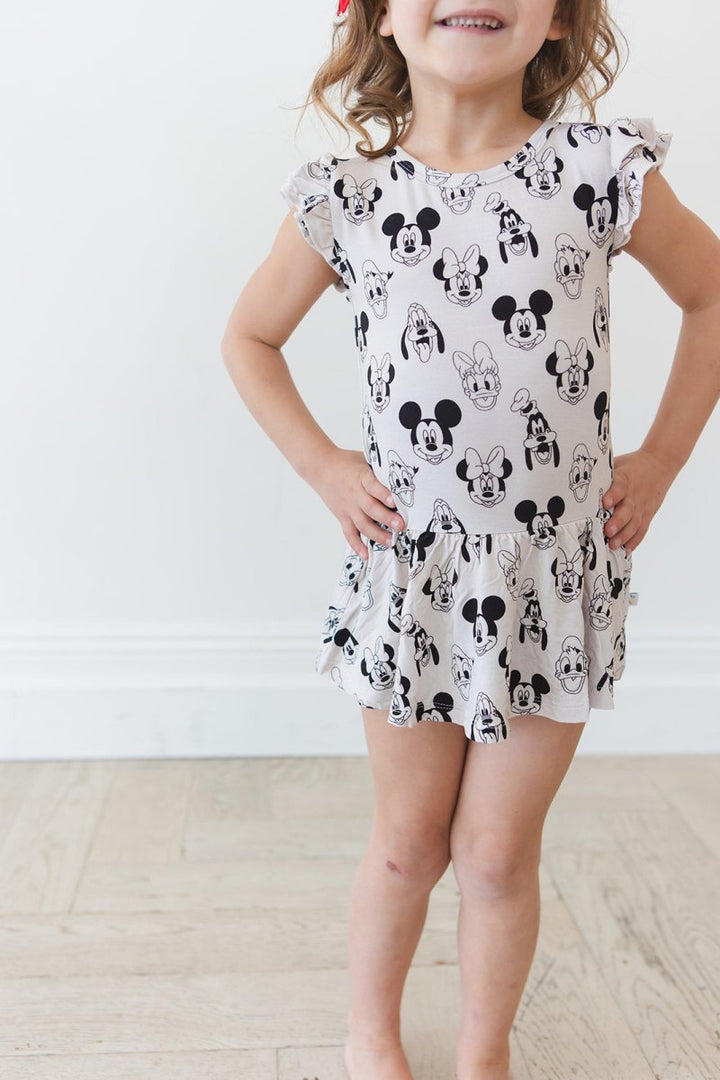 Mouse Mates Twirl Bodysuit Dress - scoots