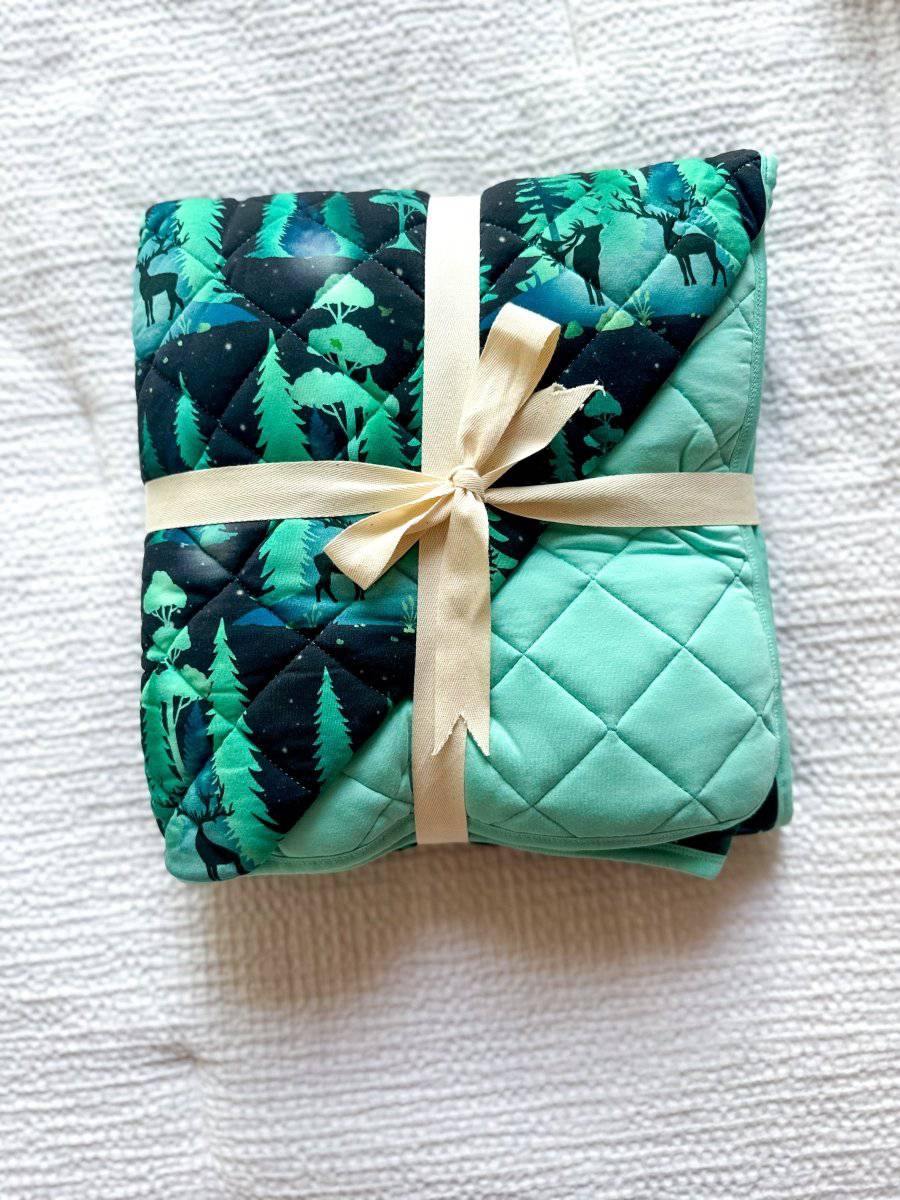 Northern Lights Quilted Blanket (Toddler) - scoots