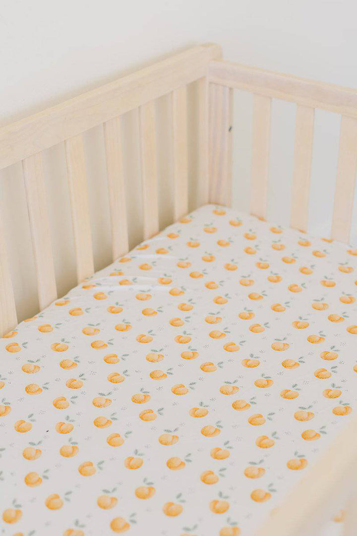 Peachy Crib Sheet - scoots