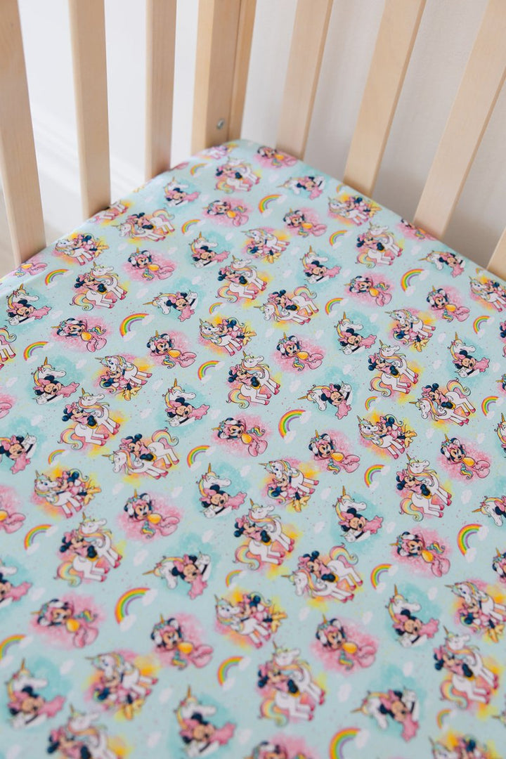 Rainbow Sky Crib Sheet - scoots