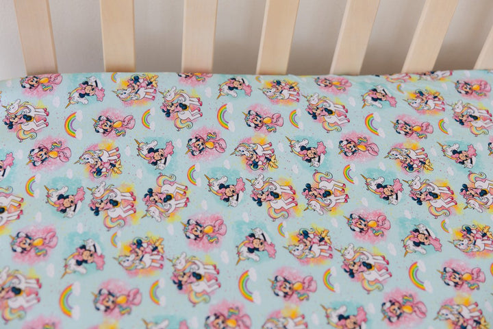 Rainbow Sky Crib Sheet - scoots