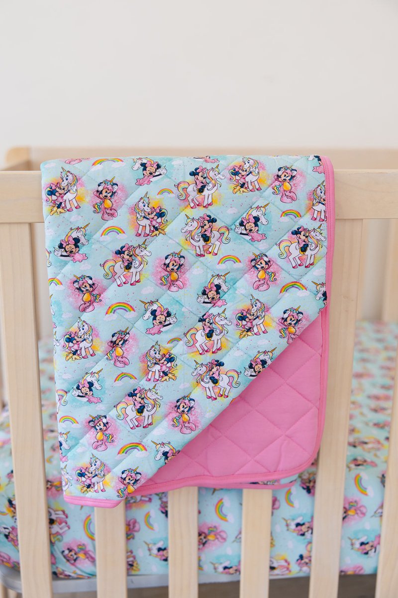 Rainbow Sky Quilted Blanket - scoots