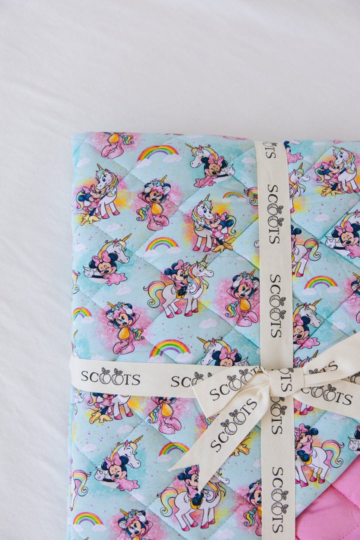 Rainbow Sky Quilted Blanket - scoots
