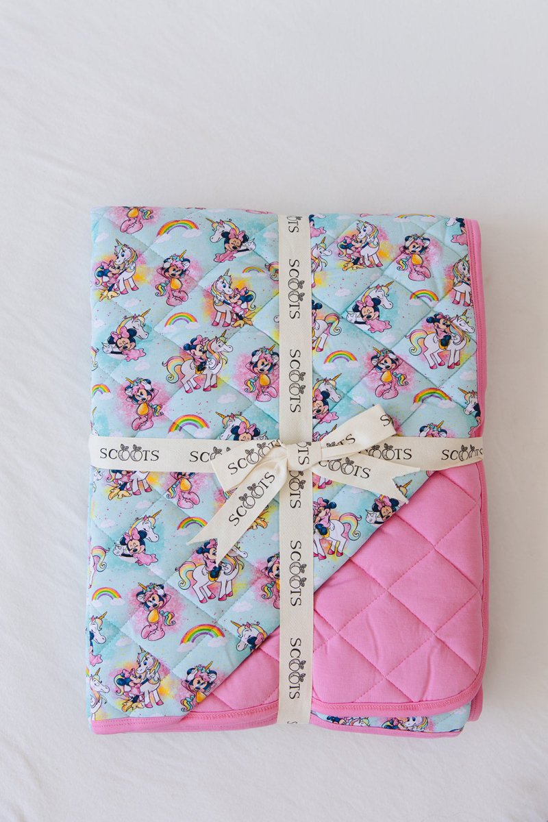 Rainbow Sky Quilted Blanket - scoots