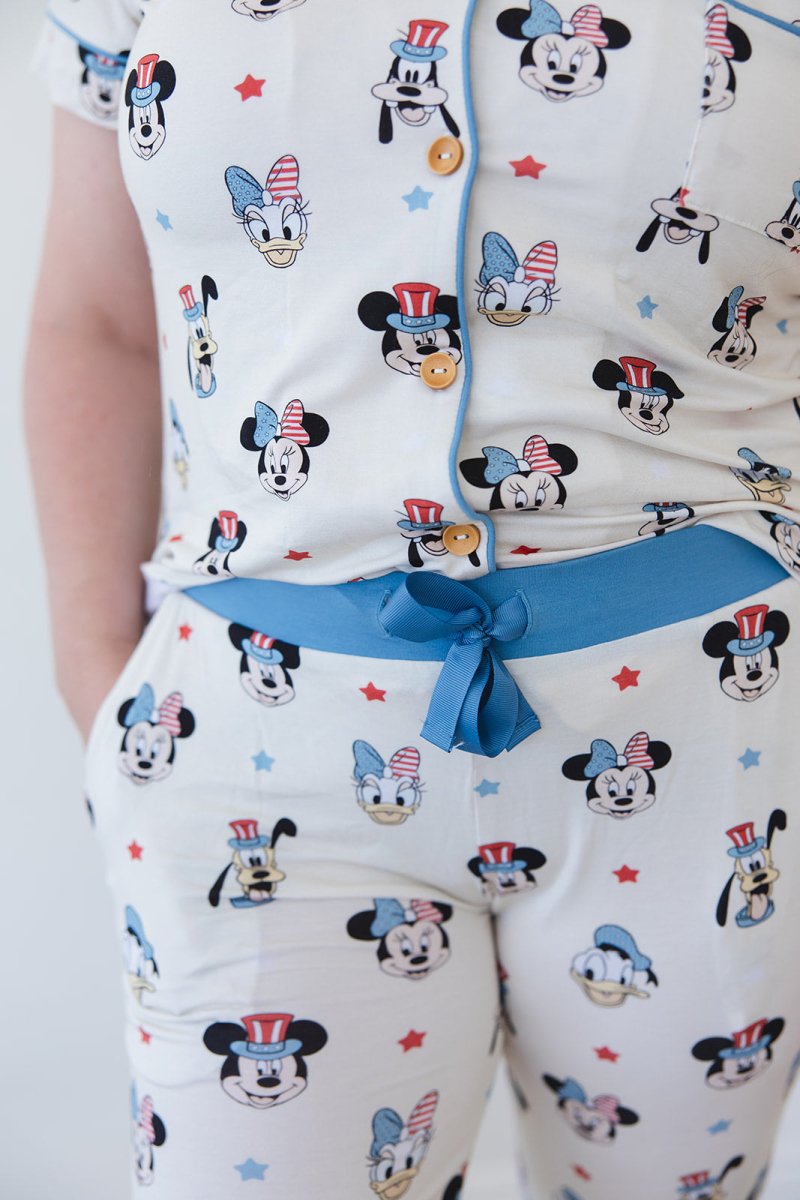 Red White & Blue Crew Mama Jammies - scoots