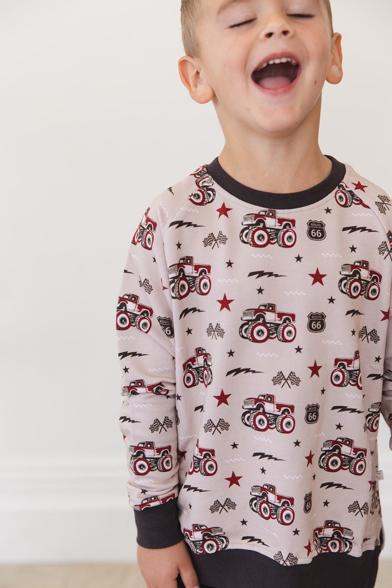 Revved Up Terry Sweater - scoots