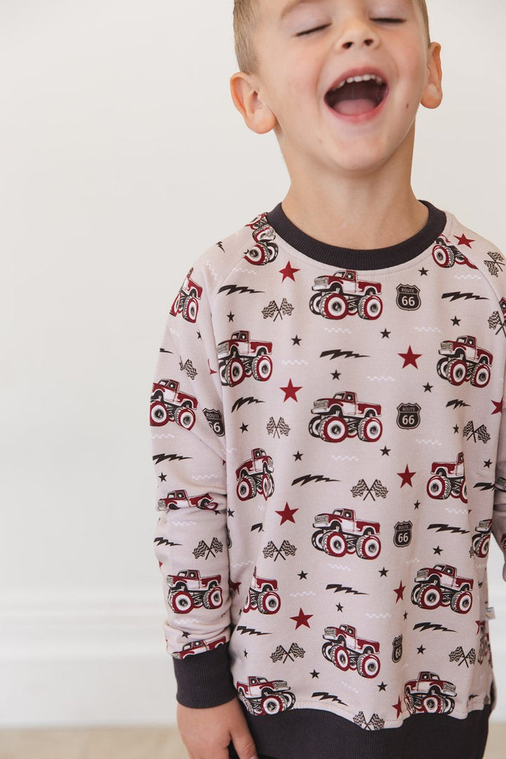 Revved Up Terry Sweater - scoots