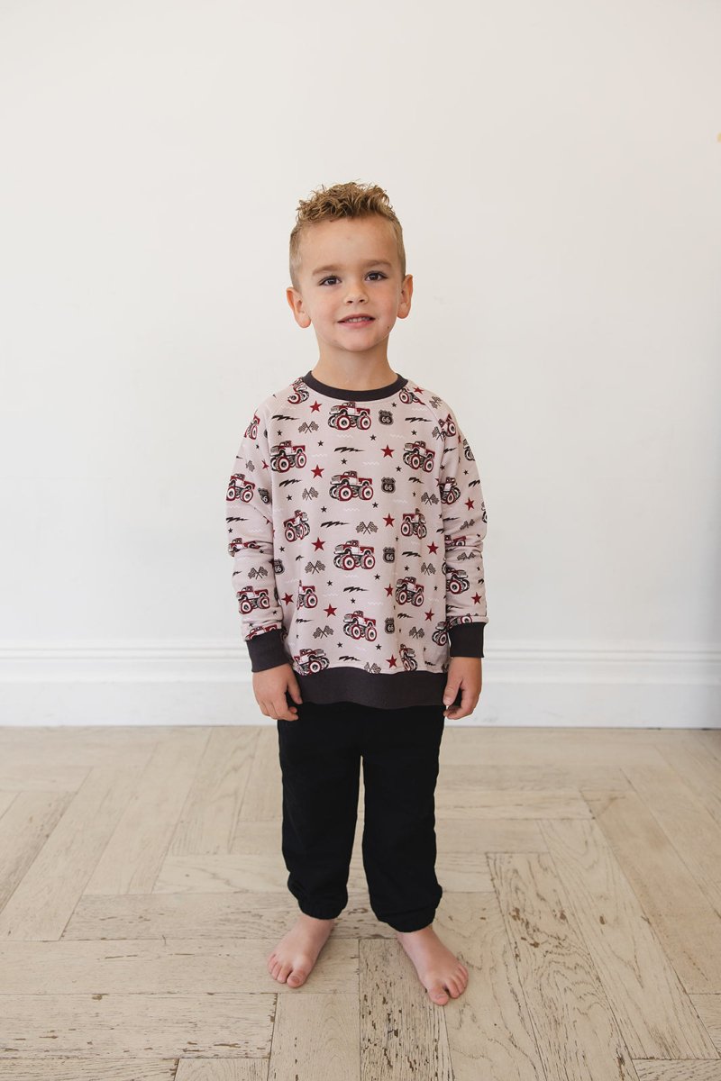 Revved Up Terry Sweater - scoots