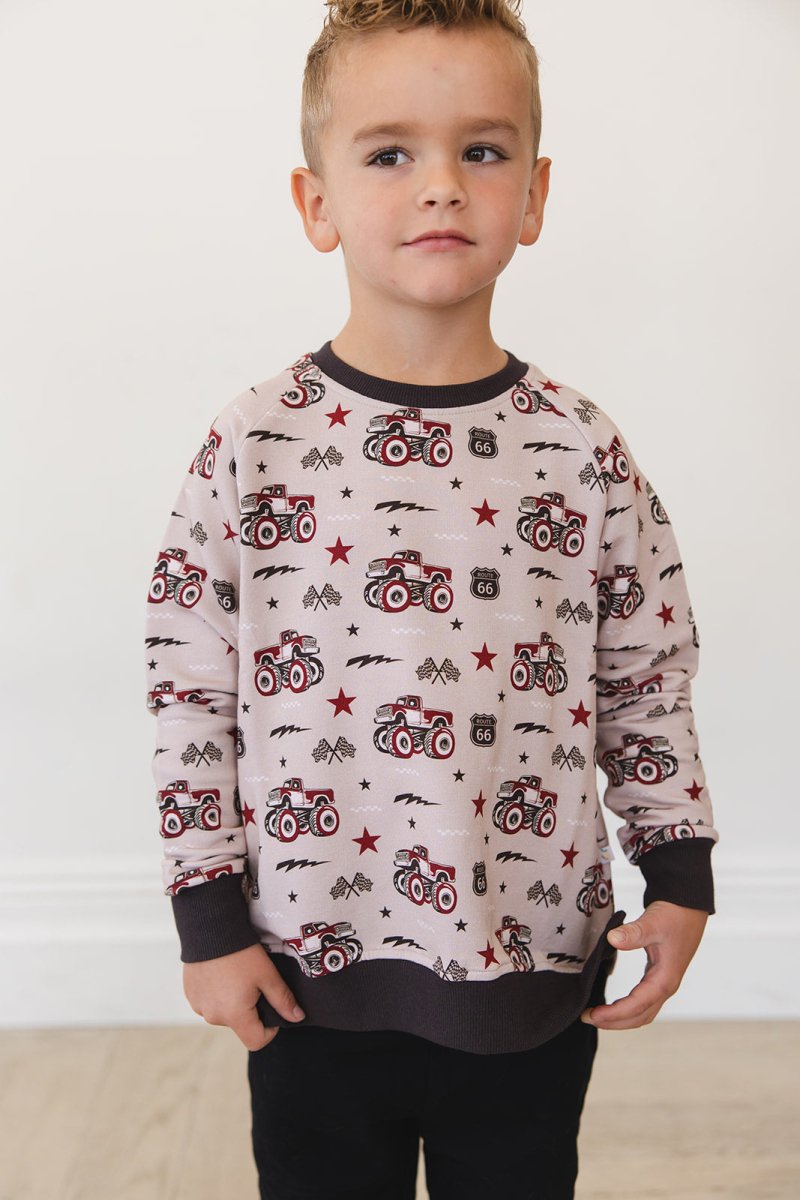 Revved Up Terry Sweater - scoots