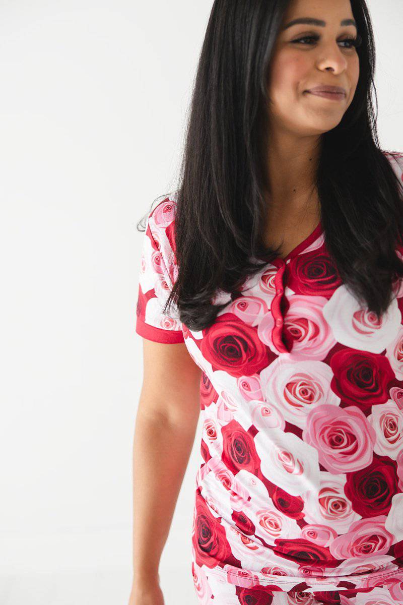 Roses Are Red Mama Jammies - scoots