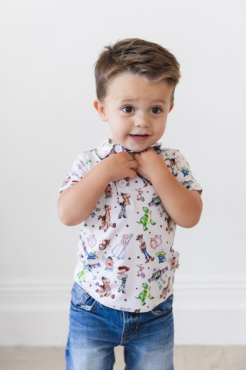 Round Up Polo Tee (RUNS SMALL - READ DESCRIPTION) - scoots