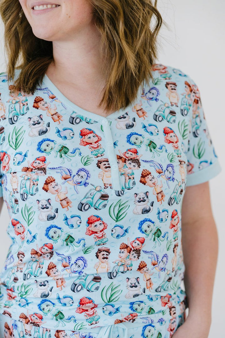 Sea Monsters Mama Jammies (PREVIEW ONLY - DROPS 3/13) - scoots