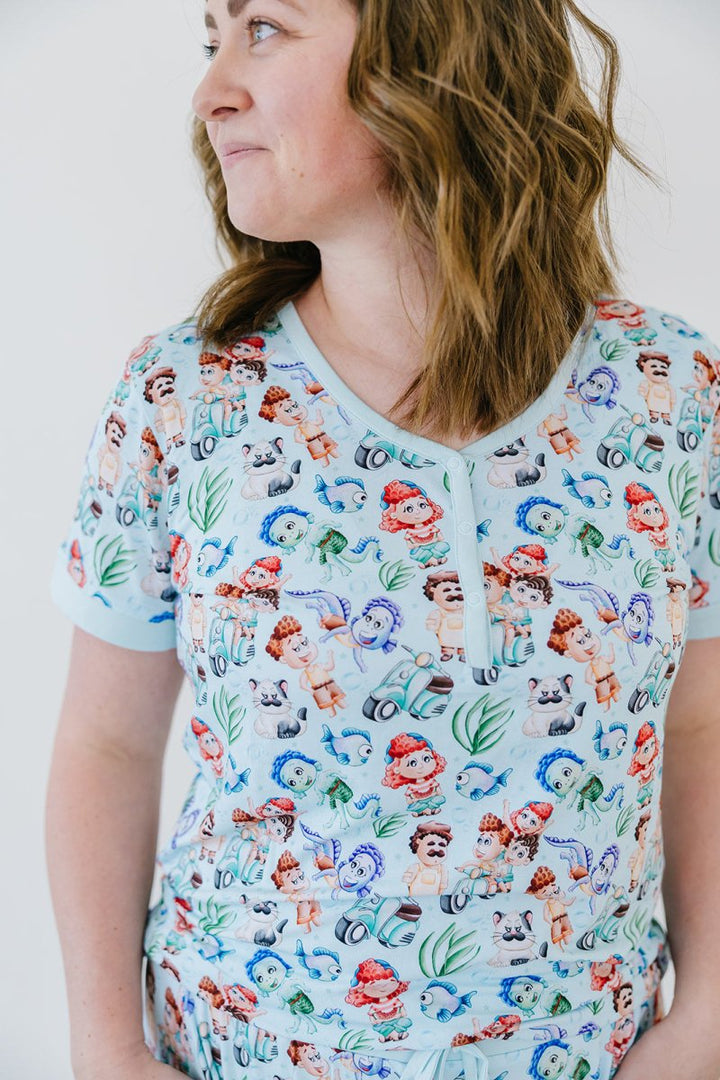 Sea Monsters Mama Jammies (PREVIEW ONLY - DROPS 3/13) - scoots