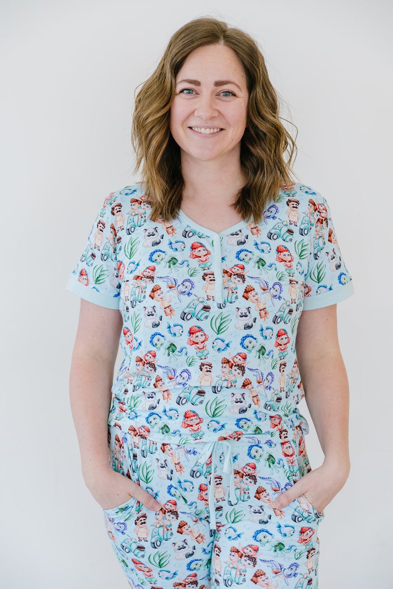 Sea Monsters Mama Jammies (PREVIEW ONLY - DROPS 3/13) - scoots