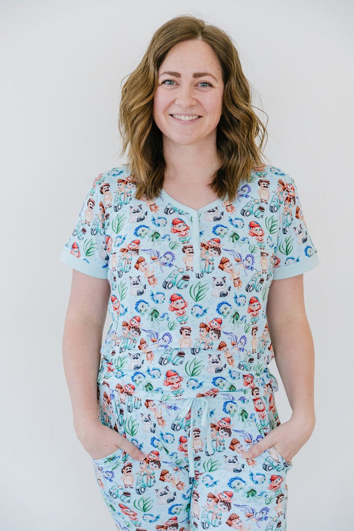 Sea Monsters Mama Jammies (PREVIEW ONLY - DROPS 3/13) - scoots