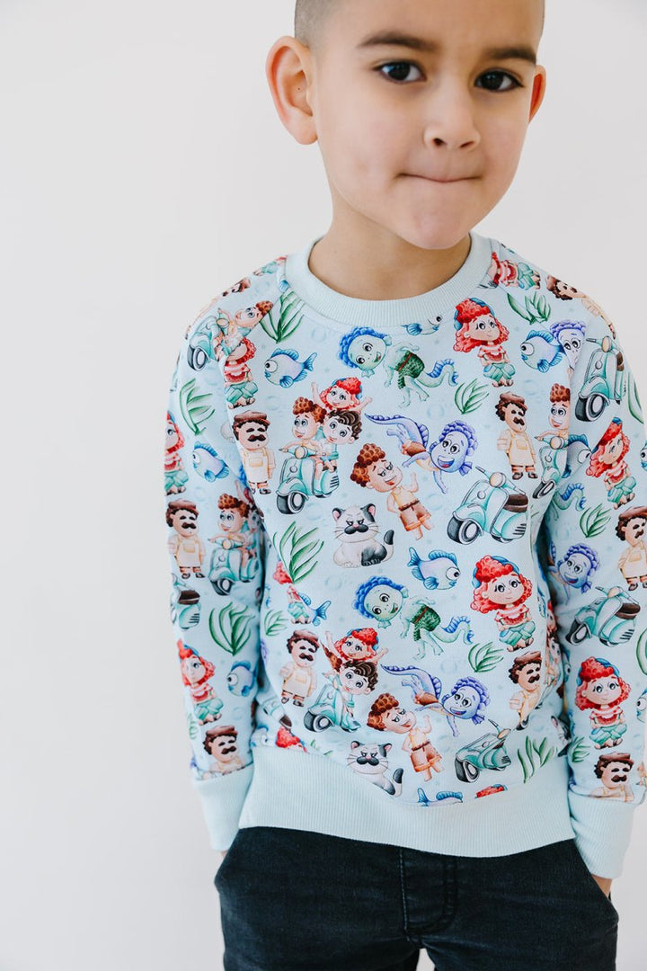 Sea Monsters Terry Sweater - scoots