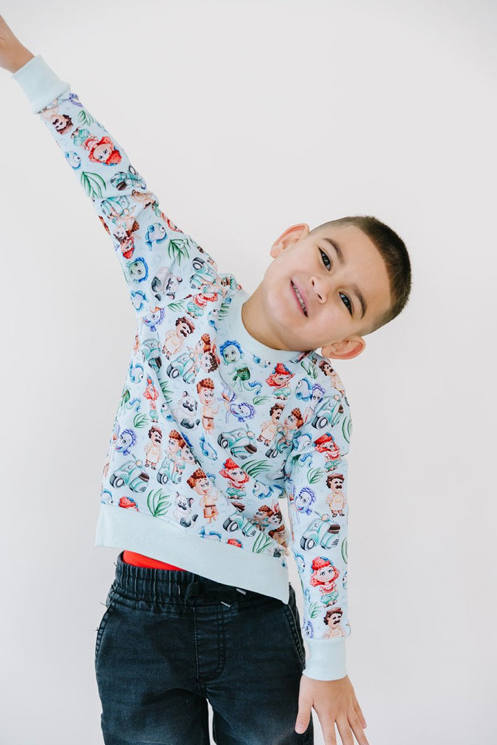 Sea Monsters Terry Sweater - scoots