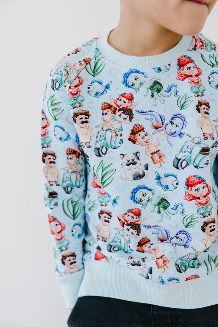 Sea Monsters Terry Sweater - scoots