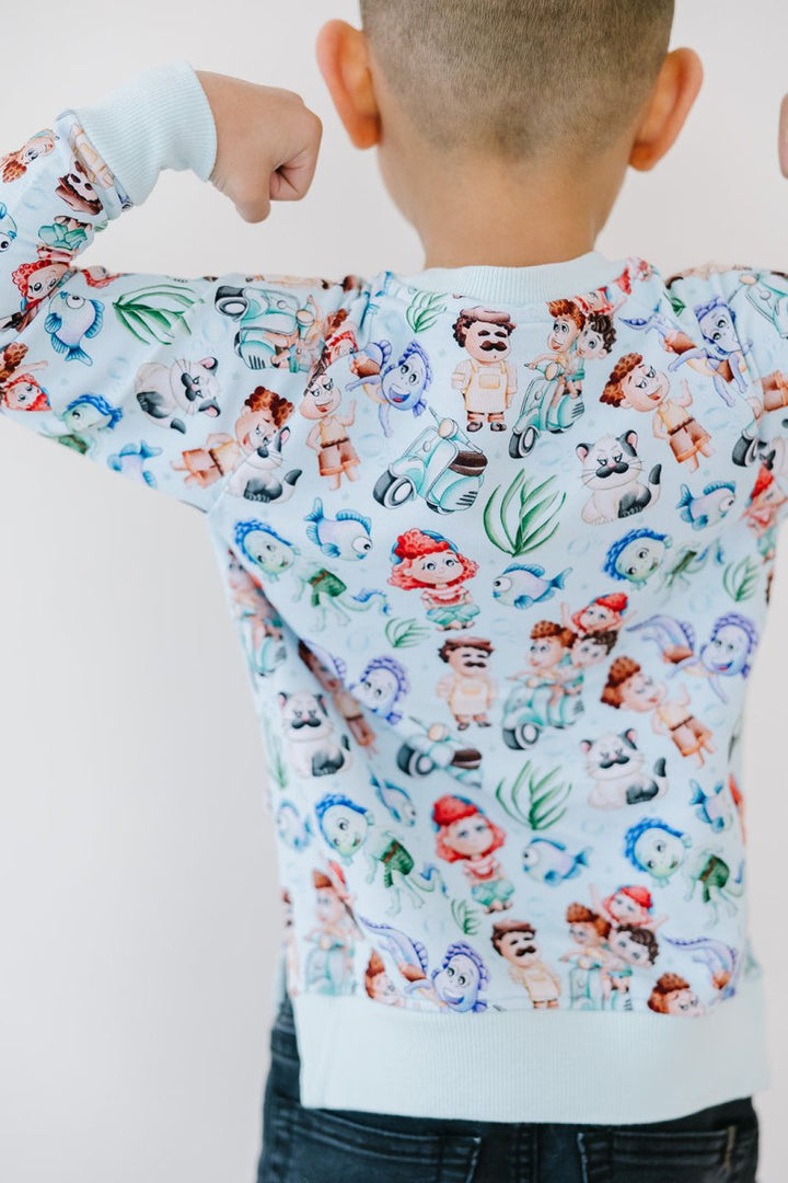 Sea Monsters Terry Sweater - scoots