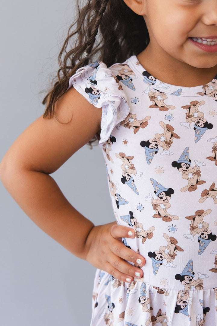 Sorcerers Apprentice Twirl Bodysuit Dress - scoots