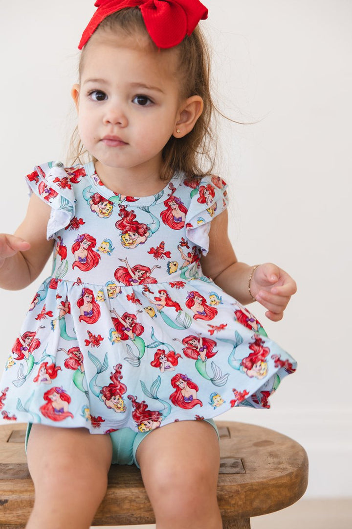 Under the Sea Peplum Biker Shorts Set - scoots