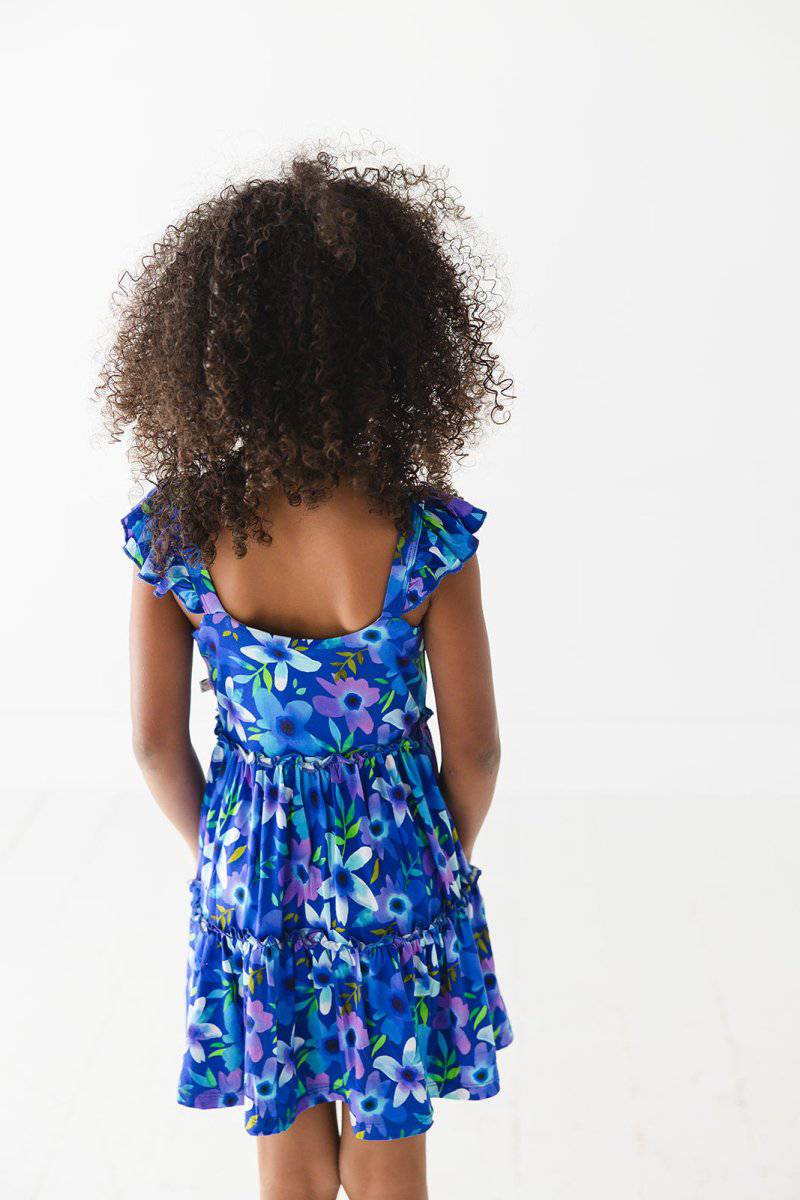 Violets Are Blue Flutter Dress - scoots