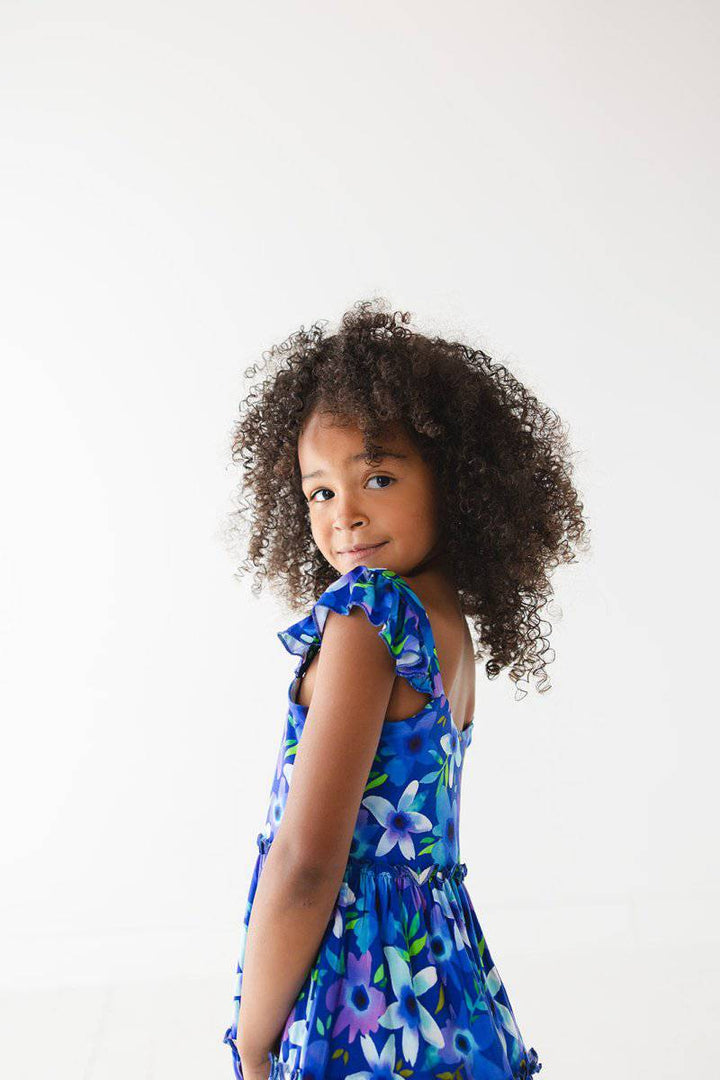 Violets Are Blue Flutter Dress - scoots