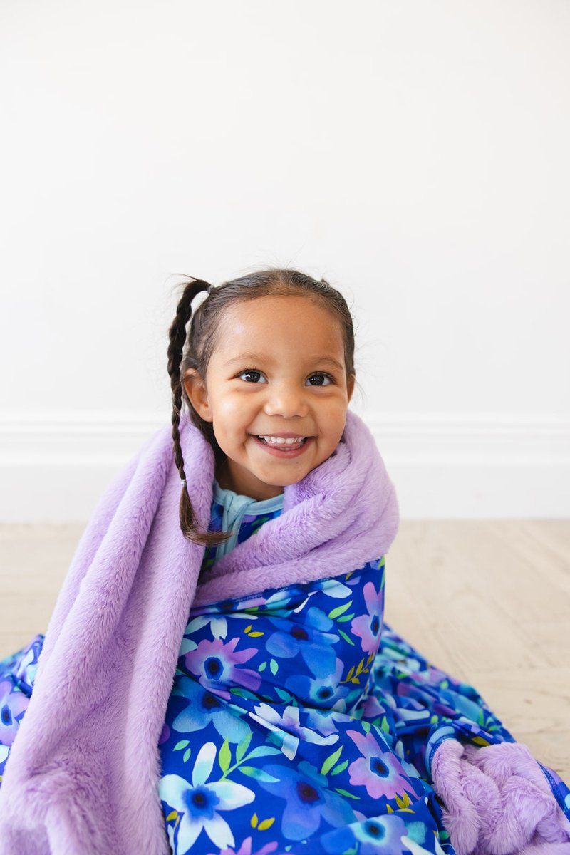 Violets Are Blue Plush Blanket - scoots