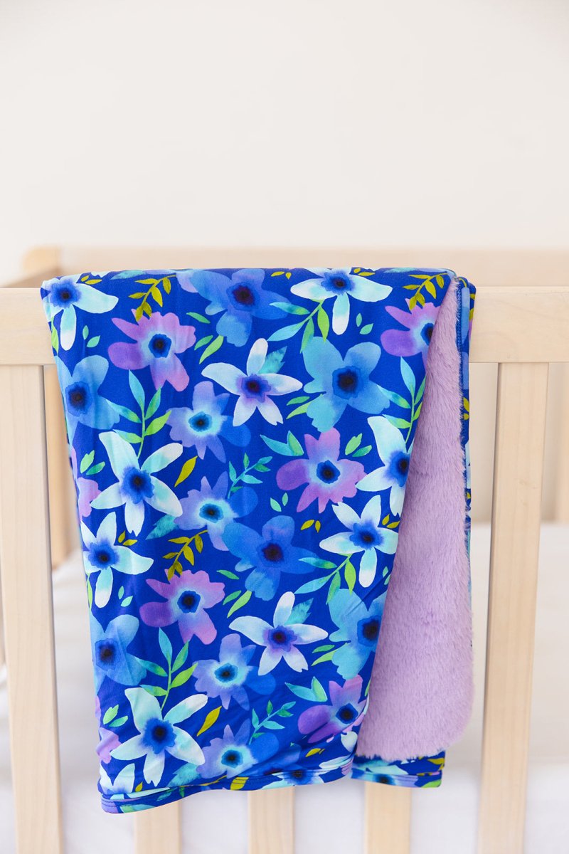 Violets Are Blue Plush Blanket - scoots