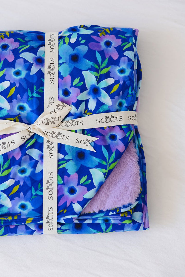 Violets Are Blue Plush Blanket - scoots