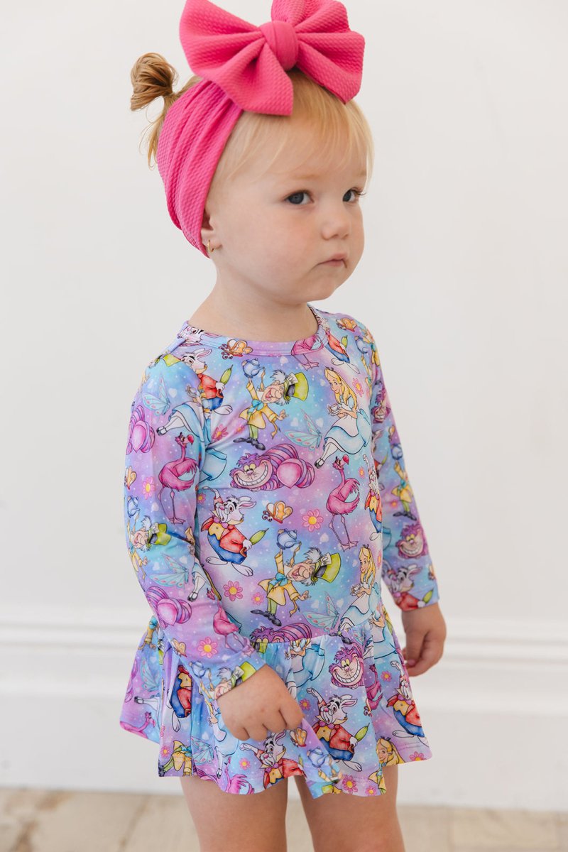 Wonderland Twirl Bodysuit Dress - scoots