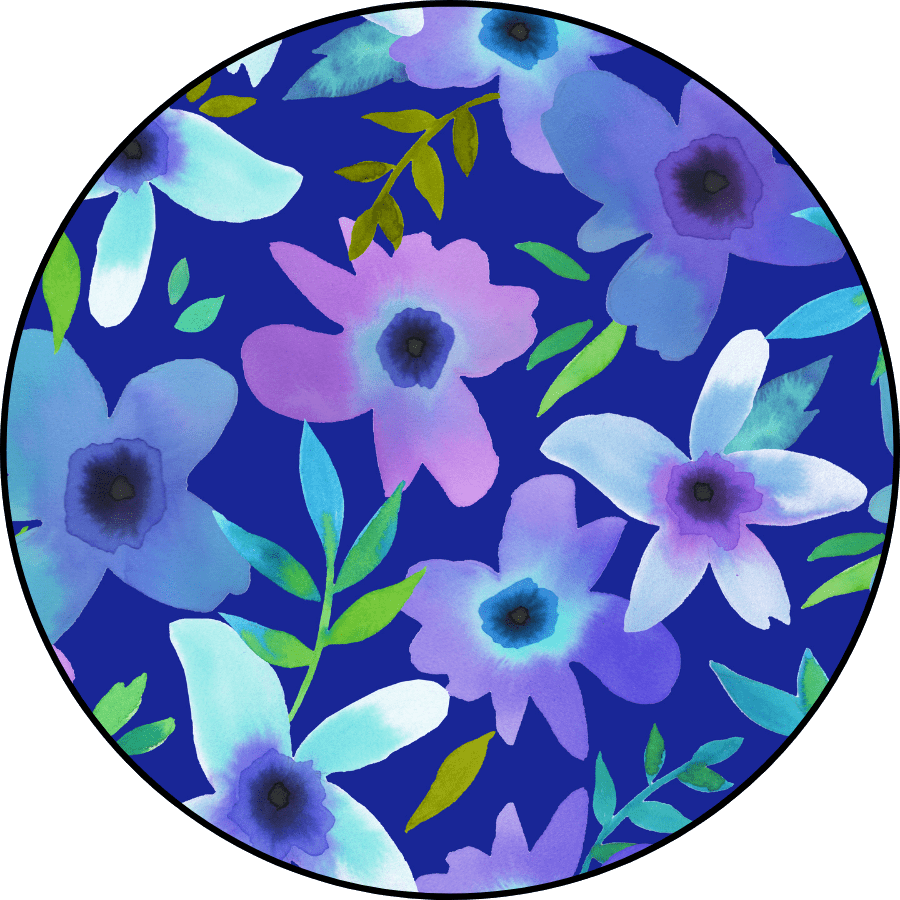 Violets are Blue Quilted Blanket - scoots